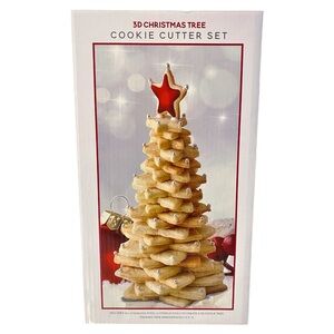 Barnes & Noble ☆ 3D Christmas Tree Cookie Cutter Set ☆ New In Box